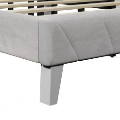67.70 in. W Queen Size Velvet Upholstered Bed in Gray Frame with Channel Tufting and Nailhead Trim by Polibi 18 67.70 in. W Queen Size Velvet Upholstered Bed in Gray Frame with Channel Tufting and Nailhead Trim by Polibi -Cheap sumyeg Store gray polibi platform beds rs 677vub qg 44 1000