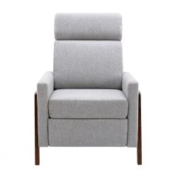 Modern Gray Wood-Framed Linen Adjustable Home Theater Push Back Recliner with Thick Seat Cushion and Backrest by Polibi 16 Modern Gray Wood-Framed Linen Adjustable Home Theater Push Back Recliner with Thick Seat Cushion and Backrest by Polibi -Cheap sumyeg Store gray polibi recliners rs mwpahr g c3 1000