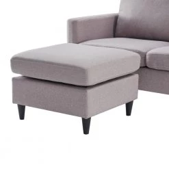 82.6 in. W Square Arm Linen Fabric L-Shape 3-Seater Reversible Sectional Sofa in Gray with Handy Side Pocket by Polibi 17 82.6 in. W Square Arm Linen Fabric L-Shape 3-Seater Reversible Sectional Sofa in Gray with Handy Side Pocket by Polibi -Cheap sumyeg Store gray polibi sectional sofas mb 826sass g 1f 1000