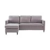 82.6 in. W Square Arm Linen Fabric L-Shape 3-Seater Reversible Sectional Sofa in Gray with Handy Side Pocket by Polibi 1 82.6 in. W Square Arm Linen Fabric L-Shape 3-Seater Reversible Sectional Sofa in Gray with Handy Side Pocket by Polibi -Cheap sumyeg Store gray polibi sectional sofas mb 826sass g 64 1000