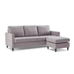 82.6 in. W Square Arm Linen Fabric L-Shape 3-Seater Reversible Sectional Sofa in Gray with Handy Side Pocket by Polibi 15 82.6 in. W Square Arm Linen Fabric L-Shape 3-Seater Reversible Sectional Sofa in Gray with Handy Side Pocket by Polibi -Cheap sumyeg Store gray polibi sectional sofas mb 826sass g c3 1000