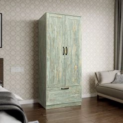 29.53 in. x 21.65 in. x 70.87 in. Grey Wood Wardrobe Armoires Kitchen Storage Cabinet with 2-Doors and 1-Drawer by sumyeg 25 29.53 in. x 21.65 in. x 70.87 in. Grey Wood Wardrobe Armoires Kitchen Storage Cabinet with 2-Doors and 1-Drawer by sumyeg -Cheap sumyeg Store gray sumyeg armoires wardrobes sg 331jfs089 31 1000