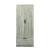 29.53 in. x 21.65 in. x 70.87 in. Grey Wood Wardrobe Armoires Kitchen Storage Cabinet with 2-Doors and 1-Drawer by sumyeg 2 29.53 in. x 21.65 in. x 70.87 in. Grey Wood Wardrobe Armoires Kitchen Storage Cabinet with 2-Doors and 1-Drawer by sumyeg -Cheap sumyeg Store gray sumyeg armoires wardrobes sg 331jfs089 64 1000
