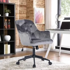 Gray Velvet Executive Chair Swivel Arm Chair Adjustable Height Office and Desk Chair by sumyeg 13 Gray Velvet Executive Chair Swivel Arm Chair Adjustable Height Office and Desk Chair by sumyeg -Cheap sumyeg Store gray sumyeg executive chairs elbert vegy c3 1000