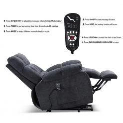Classic 38.2 in. Gray Power Recline and Lift Massage Chair Sofa with Heating by sumyeg 15 Classic 38.2 in. Gray Power Recline and Lift Massage Chair Sofa with Heating by sumyeg -Cheap sumyeg Store gray sumyeg massage chairs sum zyrl003gy 1f 1000
