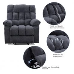 Classic 38.2 in. Gray Power Recline and Lift Massage Chair Sofa with Heating by sumyeg 14 Classic 38.2 in. Gray Power Recline and Lift Massage Chair Sofa with Heating by sumyeg -Cheap sumyeg Store gray sumyeg massage chairs sum zyrl003gy 4f 1000