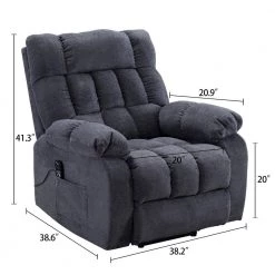Classic 38.2 in. Gray Power Recline and Lift Massage Chair Sofa with Heating by sumyeg 18 Classic 38.2 in. Gray Power Recline and Lift Massage Chair Sofa with Heating by sumyeg -Cheap sumyeg Store gray sumyeg massage chairs sum zyrl003gy 76 1000