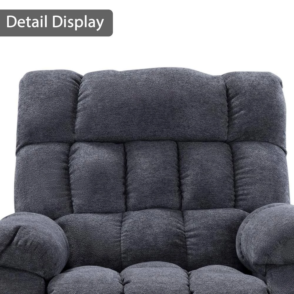 Classic 38.2 in. Gray Power Recline and Lift Massage Chair Sofa with Heating by sumyeg 9 Classic 38.2 in. Gray Power Recline and Lift Massage Chair Sofa with Heating by sumyeg - Image 7