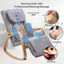 Gray Functional Linen Massage Chair Rocking Chair Lounge Chair With Cotton Fabric Cushion by sumyeg 12 Gray Functional Linen Massage Chair Rocking Chair Lounge Chair With Cotton Fabric Cushion by sumyeg -Cheap sumyeg Store gray sumyeg rockers gliders ottomans sy w03024 1f 1000
