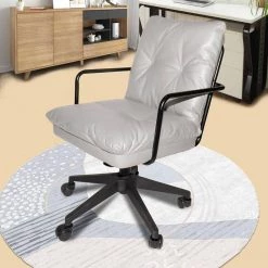 Gray Leather 360° Swivel Upholstered Office Chair Task Chair With Rollers by sumyeg 17 Gray Leather 360° Swivel Upholstered Office Chair Task Chair With Rollers by sumyeg -Cheap sumyeg Store gray sumyeg task chairs su52wsun297 31 1000