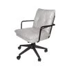 Gray Leather 360° Swivel Upholstered Office Chair Task Chair With Rollers by sumyeg 2 Gray Leather 360° Swivel Upholstered Office Chair Task Chair With Rollers by sumyeg -Cheap sumyeg Store gray sumyeg task chairs su52wsun297 64 1000