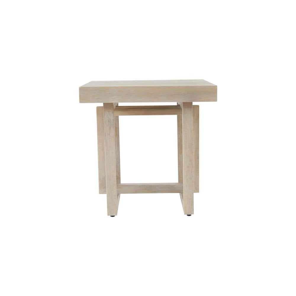 Barley 24 in. W x 24 in. D x 20 in. H Modern Style Wood End Table, Whitewash by Nyhus 4 Barley 24 in. W x 24 in. D x 20 in. H Modern Style Wood End Table, Whitewash by Nyhus - Image 2