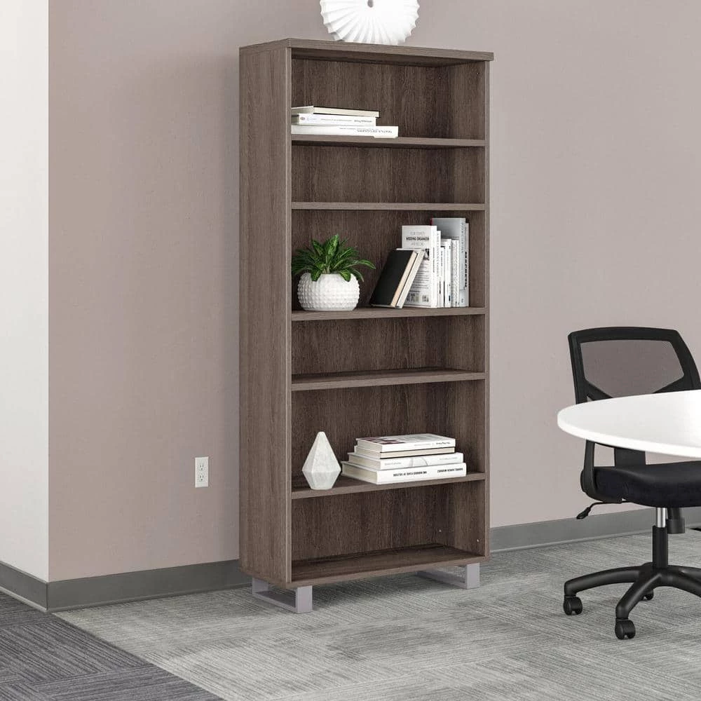 Oslo 72'' Grey Bookcase by Nyhus 7 Oslo 72'' Grey Bookcase by Nyhus - Image 5