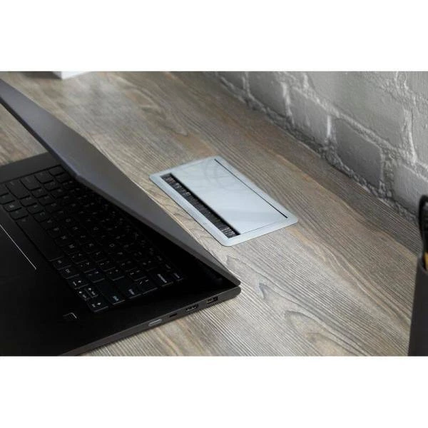 47 in. Grey Wood Home Office Computer Desk with Drawer Storage and Cord Management by Nyhus 7 47 in. Grey Wood Home Office Computer Desk with Drawer Storage and Cord Management by Nyhus - Image 6