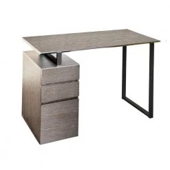 Albin 48 in. Grey Reversible Writing Desk with Drawer by Nyhus
