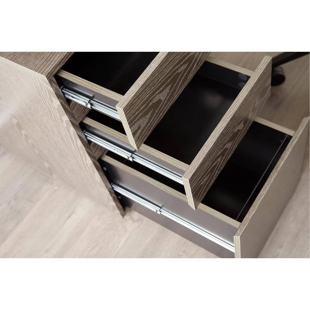 Albin 48 in. Grey Reversible Writing Desk with Drawer by Nyhus 5 Albin 48 in. Grey Reversible Writing Desk with Drawer by Nyhus - Image 3