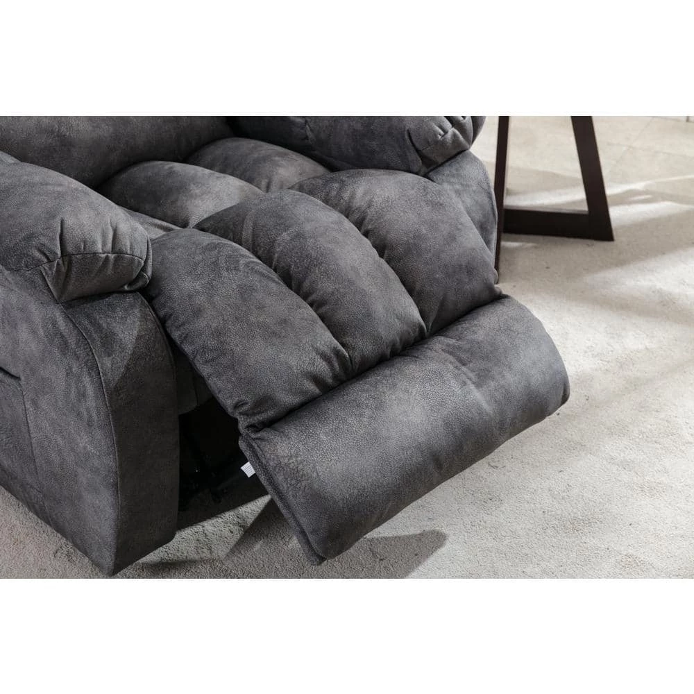 Classic Grey Microfiber Massage Recliner Chair Sofa Home Theater Seating with Heat and Vibration by sumyeg 9 Classic Grey Microfiber Massage Recliner Chair Sofa Home Theater Seating with Heat and Vibration by sumyeg - Image 7