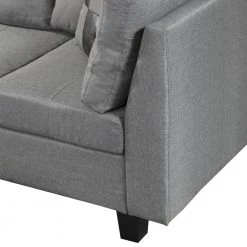 Modern 79.6 in. Linen L-Shaped Left Facing Chaise Lounge Sectional Sofa Set in Gray With Storage Ottoman by sumyeg 12 Modern 79.6 in. Linen L-Shaped Left Facing Chaise Lounge Sectional Sofa Set in Gray With Storage Ottoman by sumyeg -Cheap sumyeg Store grey sumyeg sectional sofas sy w03003 4f 1000