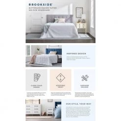 Kaylee Adjustable Ivory Queen Upholstered Low Profile Headboard with Square Tufting by Brookside 16 Kaylee Adjustable Ivory Queen Upholstered Low Profile Headboard with Square Tufting by Brookside -Cheap sumyeg Store ivory brookside headboards bsqqrspe21hb 66 1000