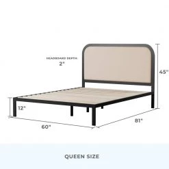 Molly 60 in. W Ivory Queen Metal Frame with Rounded Upholstered Platform Bed by Brookside 18 Molly 60 in. W Ivory Queen Metal Frame with Rounded Upholstered Platform Bed by Brookside -Cheap sumyeg Store ivory brookside platform beds bs0002mubqqiv 66 1000