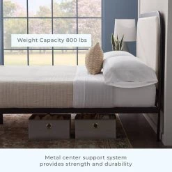 Molly 60 in. W Ivory Queen Metal Frame with Rounded Upholstered Platform Bed by Brookside 19 Molly 60 in. W Ivory Queen Metal Frame with Rounded Upholstered Platform Bed by Brookside -Cheap sumyeg Store ivory brookside platform beds bs0002mubqqiv 77 1000