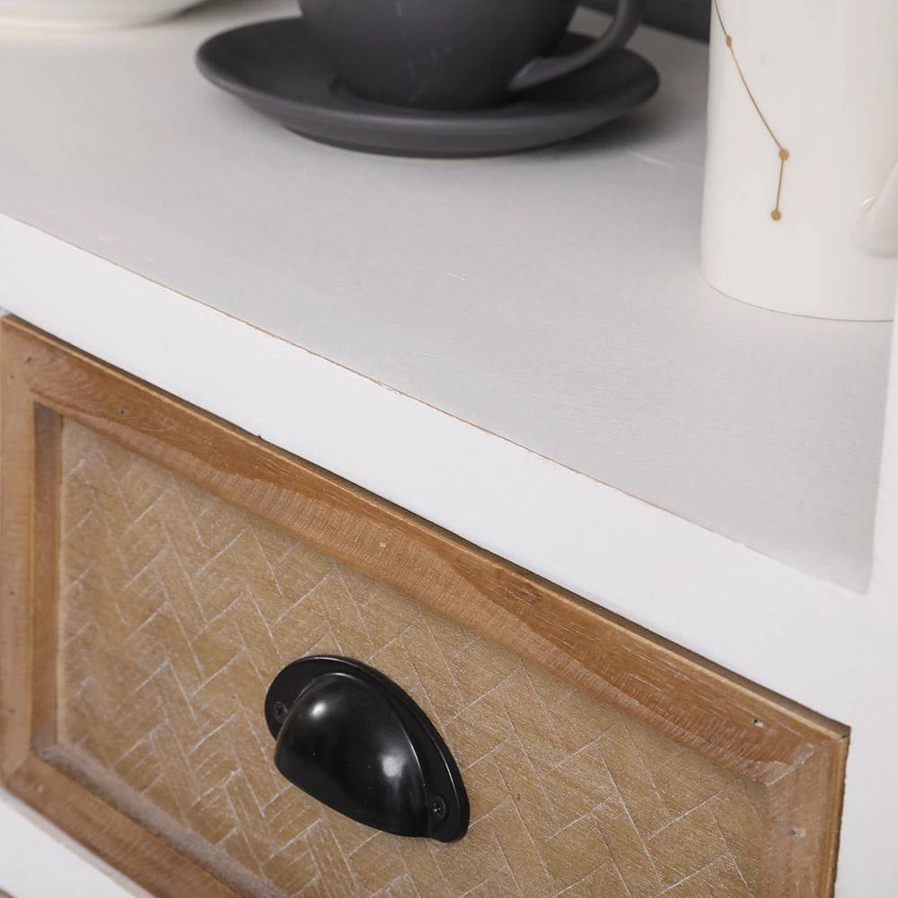 Light Brown and White Wood Accent Cabinet 3-Drawers Modern Design Storage by sumyeg 9 Light Brown and White Wood Accent Cabinet 3-Drawers Modern Design Storage by sumyeg - Image 7