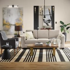 Shay 83 in. Light Brown Polyester Upholstered 3-Seater Track Arm Sofa with Square Arms by Brookside 21 Shay 83 in. Light Brown Polyester Upholstered 3-Seater Track Arm Sofa with Square Arms by Brookside -Cheap sumyeg Store light brown sofa brookside loveseats bs0001sof00lb 1d 1000