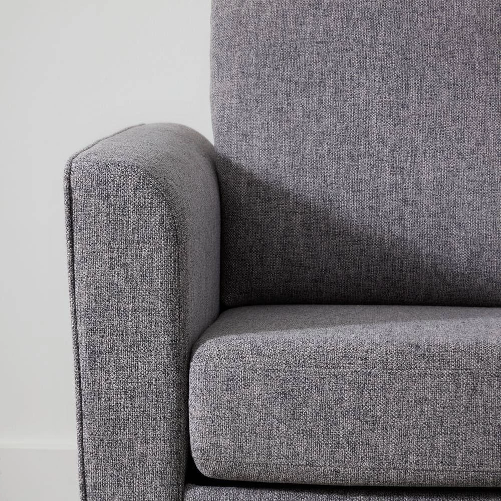 Clara 52 in. Light Gray Polyester Upholstered 2-Seater Curved Arm Loveseat by Brookside 11 Clara 52 in. Light Gray Polyester Upholstered 2-Seater Curved Arm Loveseat by Brookside - Image 9