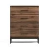 Eleanor 4-Drawer Medium Walnut Contemporary Dresser 42 in. H x 32 in. W x 16 in. L by Brookside 1 Eleanor 4-Drawer Medium Walnut Contemporary Dresser 42 in. H x 32 in. W x 16 in. L by Brookside -Cheap sumyeg Store medium walnut brookside dressers bs0004dr400mw 64 1000