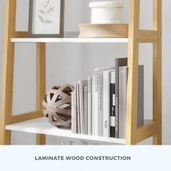 Annabelle 67 in. Natural and White Wood 5-Shelf Tier Ladder Bookcase by Brookside 20 Annabelle 67 in. Natural and White Wood 5-Shelf Tier Ladder Bookcase by Brookside -Cheap sumyeg Store natural white brookside bookcases bookshelves bs0001bks67nw 1f 1000