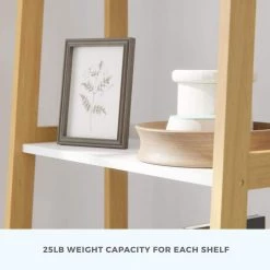 Annabelle 67 in. Natural and White Wood 5-Shelf Tier Ladder Bookcase by Brookside 22 Annabelle 67 in. Natural and White Wood 5-Shelf Tier Ladder Bookcase by Brookside -Cheap sumyeg Store natural white brookside bookcases bookshelves bs0001bks67nw fa 1000
