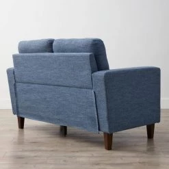 Brynn 60 in. Navy Polyester Upholstered 2 Seat Square Arm Loveseats with Buttonless Tufting by Brookside 21 Brynn 60 in. Navy Polyester Upholstered 2 Seat Square Arm Loveseats with Buttonless Tufting by Brookside -Cheap sumyeg Store navy brookside loveseats bs0005lvs00nv c3 1000