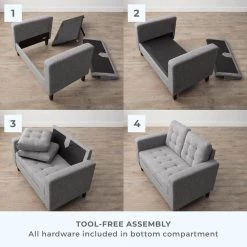 Brynn 60 in. Navy Polyester Upholstered 2 Seat Square Arm Loveseats with Buttonless Tufting by Brookside 24 Brynn 60 in. Navy Polyester Upholstered 2 Seat Square Arm Loveseats with Buttonless Tufting by Brookside -Cheap sumyeg Store navy brookside loveseats bs0005lvs00nv d4 1000