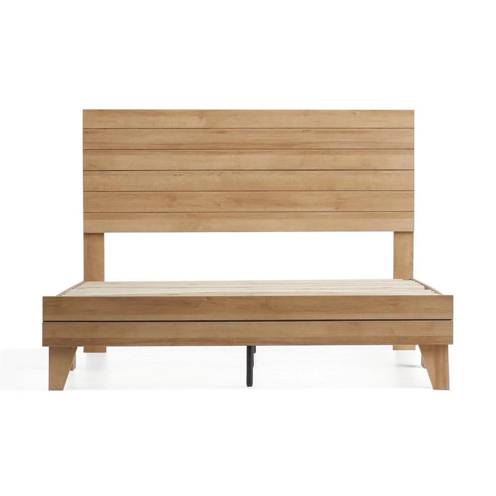 Mabel Brown Northern Maple Wood Frame California King Platform Bed with Shiplap Headboard by Brookside 11 Mabel Brown Northern Maple Wood Frame California King Platform Bed with Shiplap Headboard by Brookside - Image 9