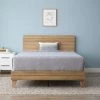 Mabel Brown Northern Maple Wood Frame California King Platform Bed with Shiplap Headboard by Brookside 1 Mabel Brown Northern Maple Wood Frame California King Platform Bed with Shiplap Headboard by Brookside -Cheap sumyeg Store northern maple brookside platform beds bs00a1lbdcknm 64 1000