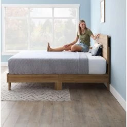 Mabel Brown Northern Maple Wood Frame California King Platform Bed with Shiplap Headboard by Brookside 17 Mabel Brown Northern Maple Wood Frame California King Platform Bed with Shiplap Headboard by Brookside -Cheap sumyeg Store northern maple brookside platform beds bs00a1lbdcknm 66 1000