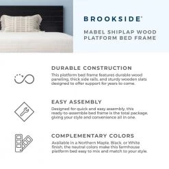 Mabel Brown Northern Maple Wood Frame California King Platform Bed with Shiplap Headboard by Brookside 15 Mabel Brown Northern Maple Wood Frame California King Platform Bed with Shiplap Headboard by Brookside -Cheap sumyeg Store northern maple brookside platform beds bs00a1lbdcknm a0 1000