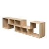 16.89 in. Rustic Double L-Shaped Oak Display Shelf Standard Bookcase TV Cabinet by sumyeg 2 16.89 in. Rustic Double L-Shaped Oak Display Shelf Standard Bookcase TV Cabinet by sumyeg -Cheap sumyeg Store oak sumyeg bookcases bookshelves sg 331jf3144 64 1000