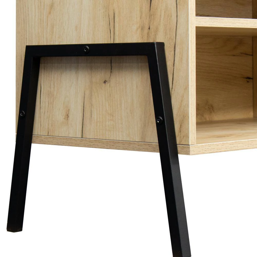 Mid-century 43.31 in Wooden Oak TV Console TV Stand Media Cabinet for Living Room, Bedroom and Office by sumyeg 9 Mid-century 43.31 in Wooden Oak TV Console TV Stand Media Cabinet for Living Room, Bedroom and Office by sumyeg - Image 7