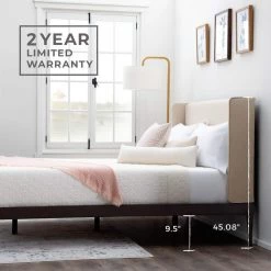 Isla Queen Upholstered Wingback Wood Platform Bed Frame by Brookside 16 Isla Queen Upholstered Wingback Wood Platform Bed Frame by Brookside -Cheap sumyeg Store oat brookside platform beds bs0001uwbqqbm c3 1000