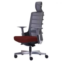 Mesh High Back Red Fabric Seat Swivel Ergonomic Executive Office Chair with Adjustable Arms and Fixed Headrest by Nyhus 6 Mesh High Back Red Fabric Seat Swivel Ergonomic Executive Office Chair with Adjustable Arms and Fixed Headrest by Nyhus -Cheap sumyeg Store red nyhus executive chairs hd 60005019 e1 1000