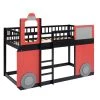 Red Twin size Loft Bed Wooden Bed with Train Shape Design by Polibi 2 Red Twin size Loft Bed Wooden Bed with Train Shape Design by Polibi -Cheap sumyeg Store red polibi loft beds mb tlbtsd r 64 1000