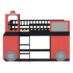 Red Twin size Loft Bed Wooden Bed with Train Shape Design by Polibi 17 Red Twin size Loft Bed Wooden Bed with Train Shape Design by Polibi -Cheap sumyeg Store red polibi loft beds mb tlbtsd r c3 1000