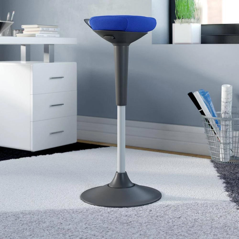 Anna 33 in. H Royal Blue Adjustable Seating Stool by Nyhus 4 Anna 33 in. H Royal Blue Adjustable Seating Stool by Nyhus - Image 2