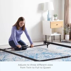 Adjustable Metal Bed Frame with Center Support Rug Rollers by Brookside -Cheap sumyeg Store rug rollers brookside adjustable beds bs5033bf 40 1000