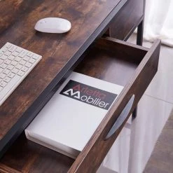 47 in. W Classic Rectangle Writing Desk Brown Wood 1-Drawer Executive Desk with Storage by sumyeg 11 47 in. W Classic Rectangle Writing Desk Brown Wood 1-Drawer Executive Desk with Storage by sumyeg -Cheap sumyeg Store rustic brown sumyeg writing desks su cd 060 77 1000