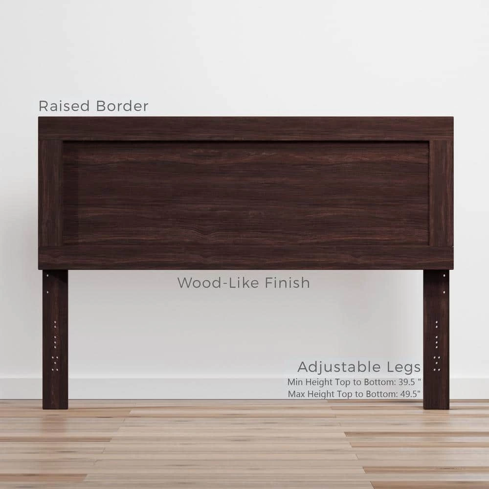 Leah Rustic Mahogany Queen Classic Wood Headboard by Brookside 5 Leah Rustic Mahogany Queen Classic Wood Headboard by Brookside - Image 3