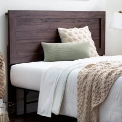 Leah Rustic Mahogany Queen Classic Wood Headboard by Brookside