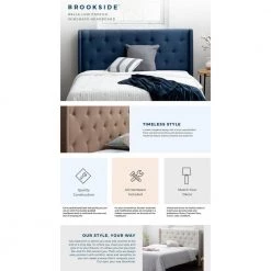 Bella Low Profile Stone Queen Wingback Headboard by Brookside 14 Bella Low Profile Stone Queen Wingback Headboard by Brookside -Cheap sumyeg Store stone brookside headboards bsqq0303stuhb 66 1000