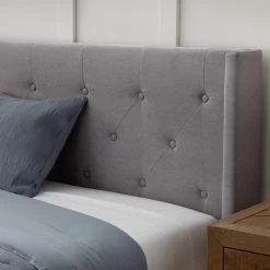 Isabelle Upholstered Stone Queen Wingback Diamond Tufted Platform Bed by Brookside -Cheap sumyeg Store stone brookside platform beds bs0007ubdqqst c3 1000